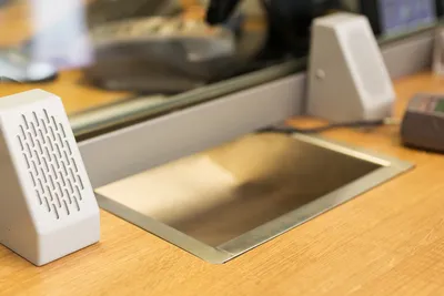 Bullet Resistant Deal Tray